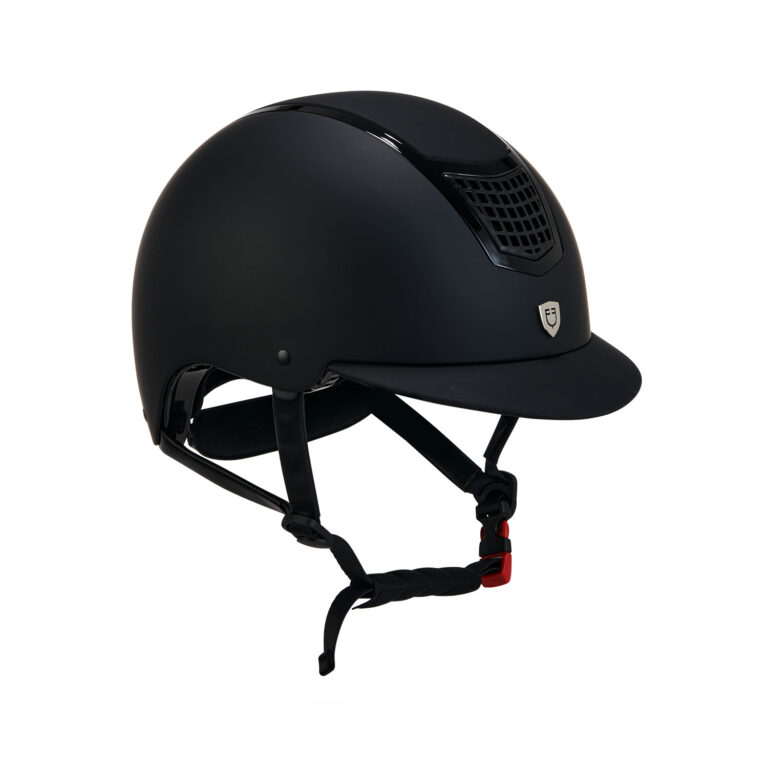 CASCO EQUESTRO MODELLO ECLIPSE PLAIN MATT ROWEL FITTING