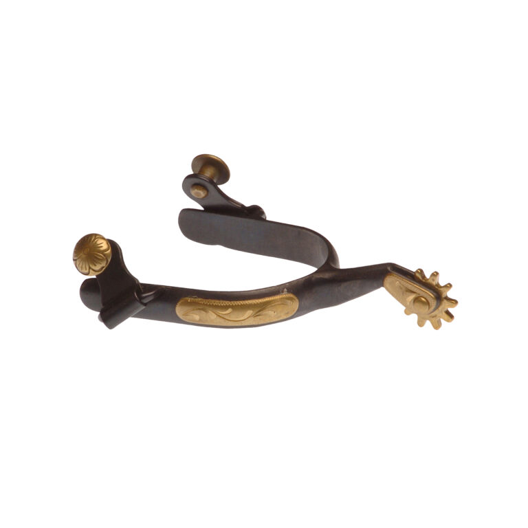 SPERONI WESTERN FERRO NERO/OTTONE