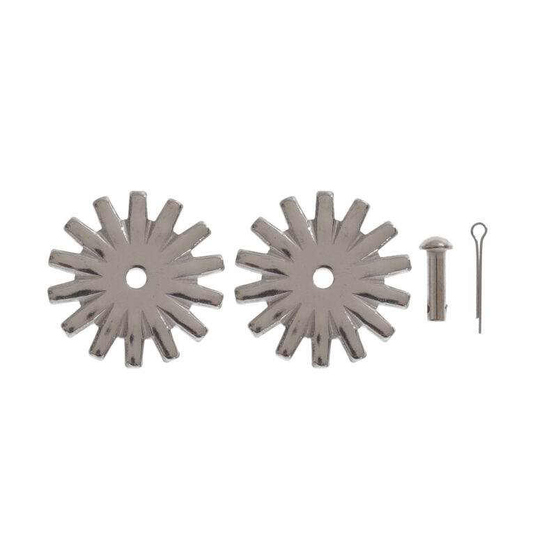COPPIA ROTELLE SPERONI C/RIVETTI