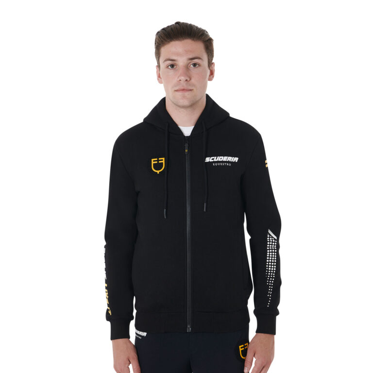 FELPA UOMO CAPPUCCIO SCUDERIA EQUESTRO PILE EQUESTRO