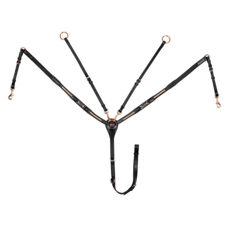 PETTORALE CON FORCHETTA IN CUOIO CON DETTAGLI FILETTI SUPREME