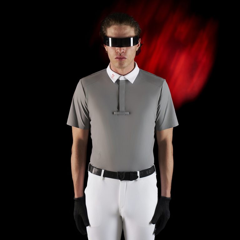 MEN'S COMPETITION RIDERTECHNOLOGY POLO SHIRT SS WITH BUTTONS