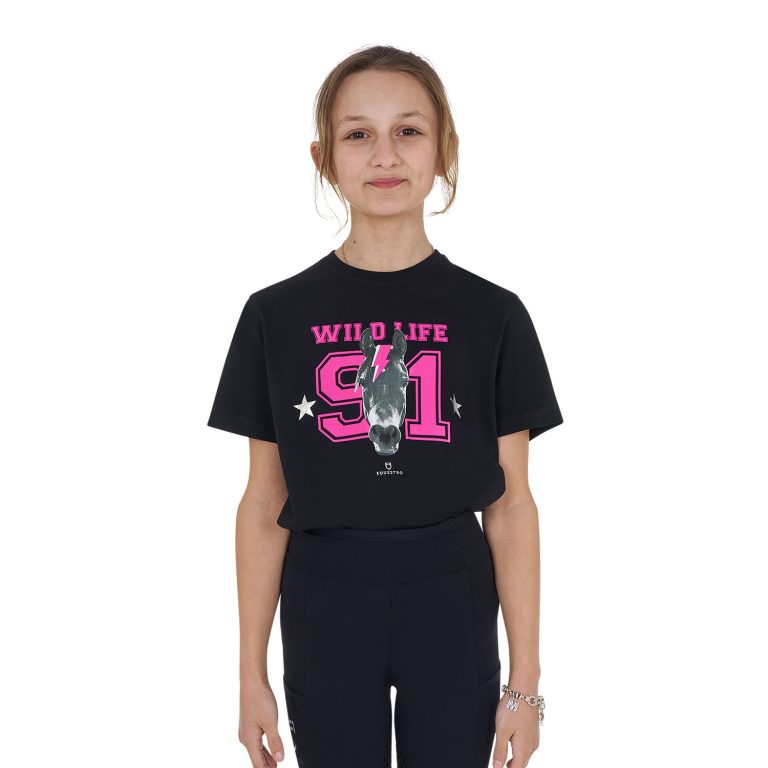 GIRL'S WILD LIFE COTTON T-SHIRT