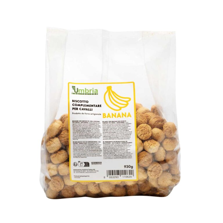 BISCOTTO VEGETALE PER CAVALLI GUSTO BANANA (930 GR)